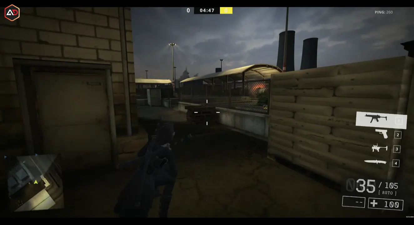 AtDawn gameplay in an industrial combat zone